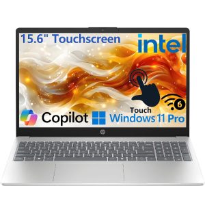HP 15.6" Touchscreen Laptop Computer for Home Business and Student, 32GB DDR4 RAM, 1TB PCIe SSD, 13th Gen Intel 6-Core (Beat i5-1155G7), WiFi 6, Bluetooth 5.3, Copilot Key, Windows 11 Pro